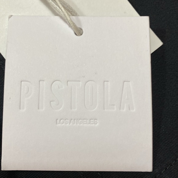 NWT Pistola Cassie High Rise Cargo Pants Size 28 Black Cotton Straight Leg - Picture 10 of 15